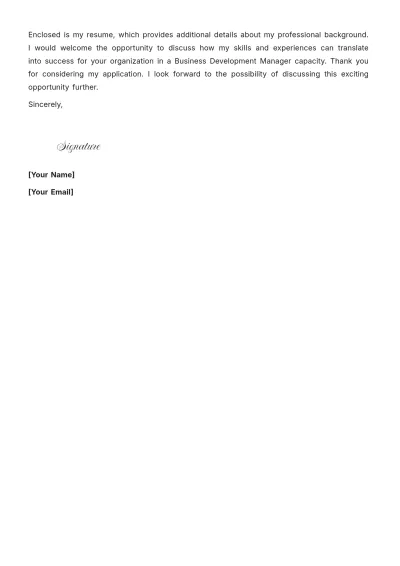 Free Career Change Application Cover Letter to Edit Online