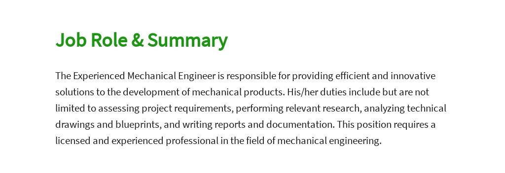 Free Experienced Mechanical Engineer Job Ad and Description Template 2.jpe