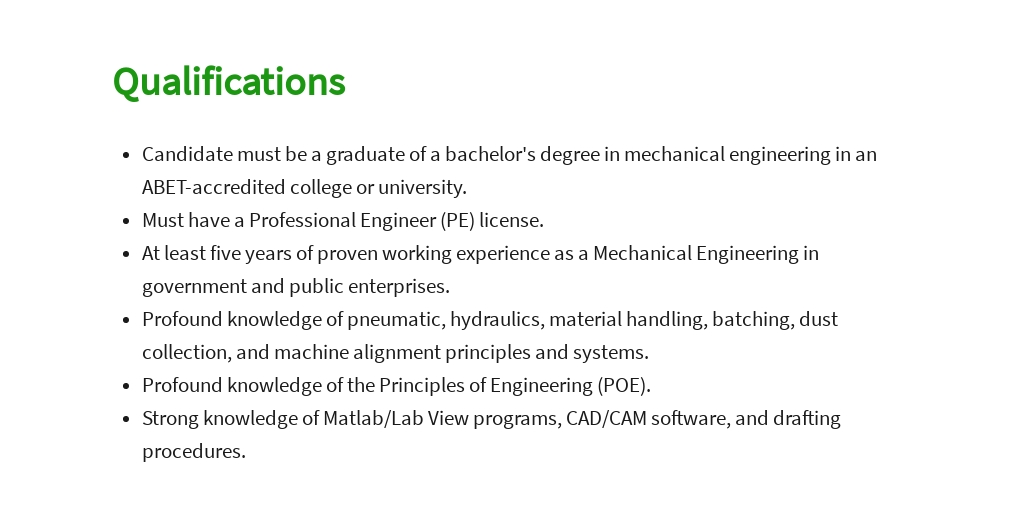 Free Experienced Mechanical Engineer Job Ad and Description Template 5.jpe
