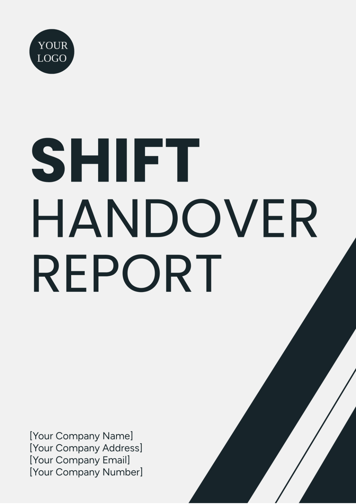 Shift Handover Report Template