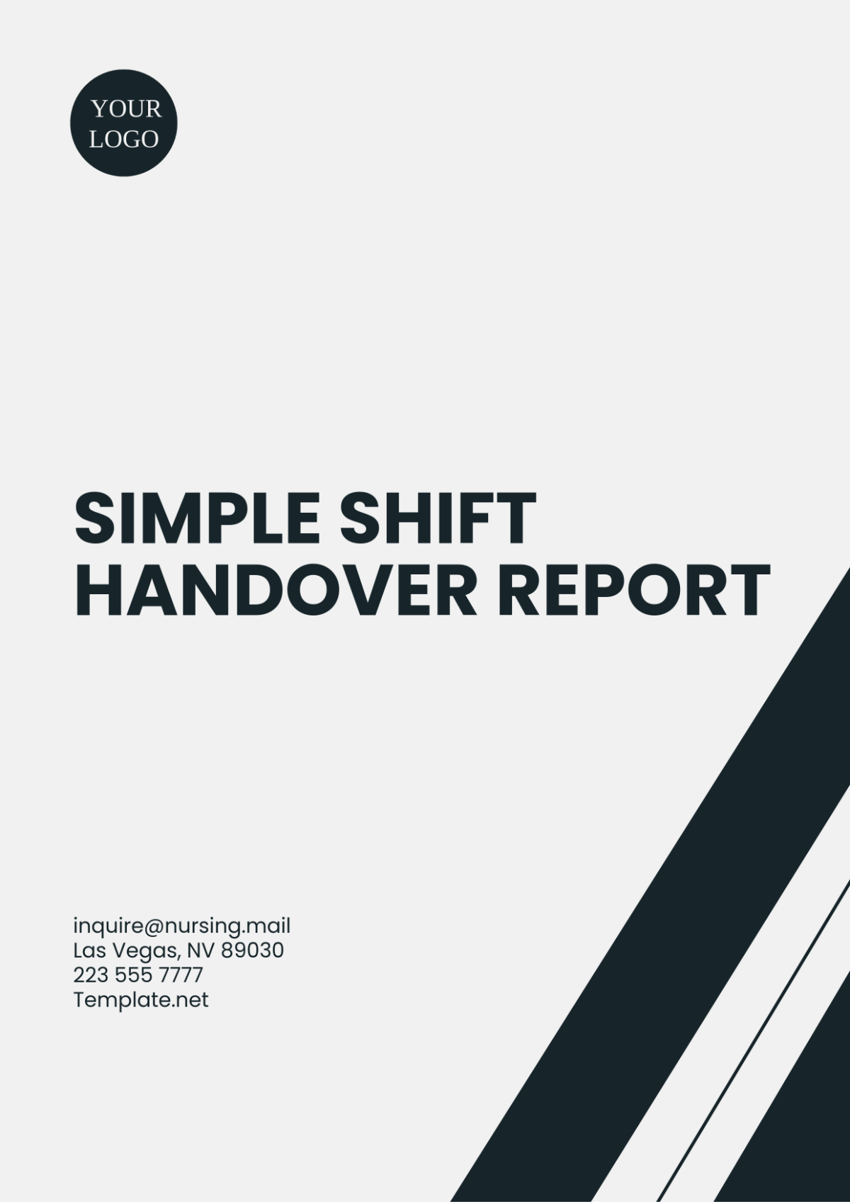 Simple Shift Handover Report Template - Edit Online & Download