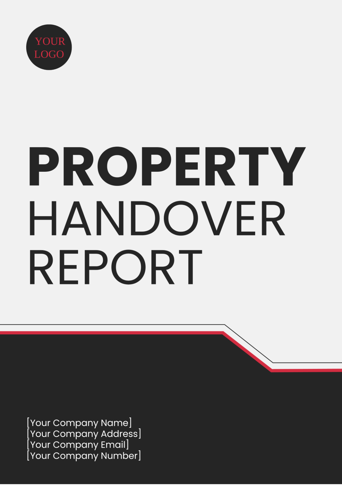 Property Handover Report Template