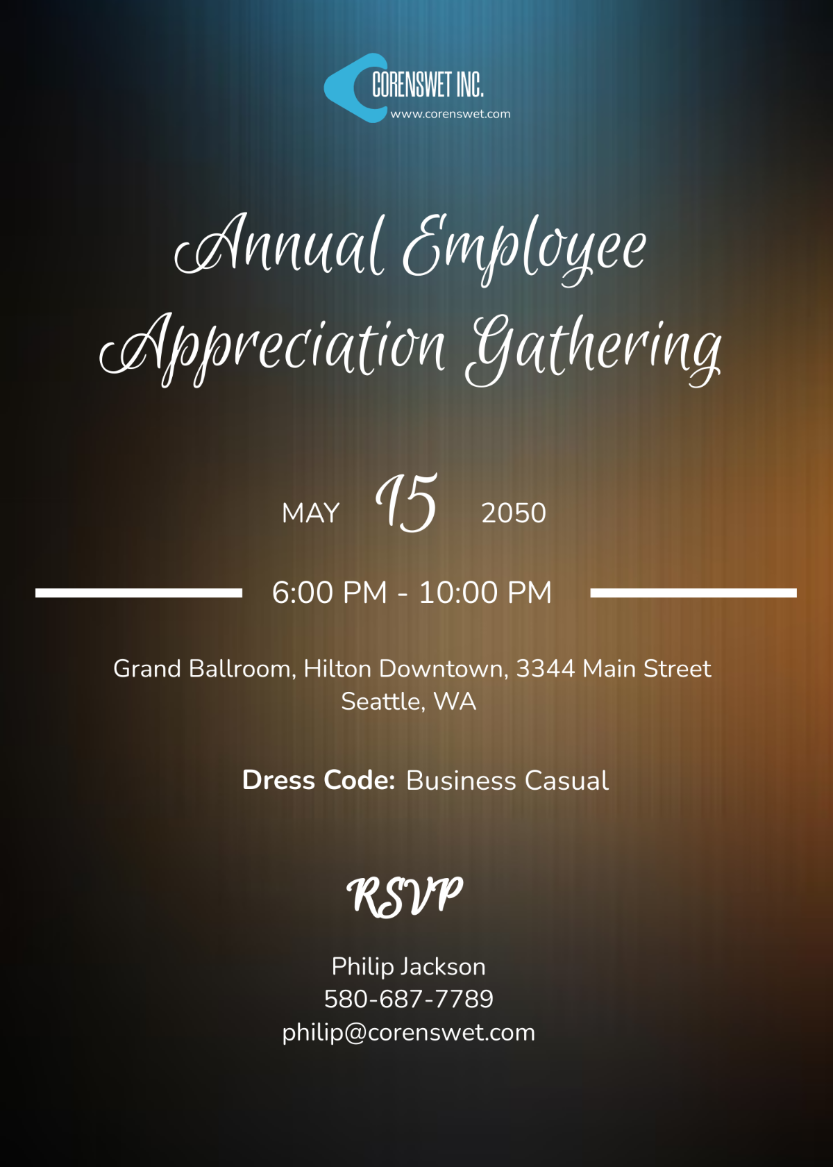 Company Employee Event Invitation
