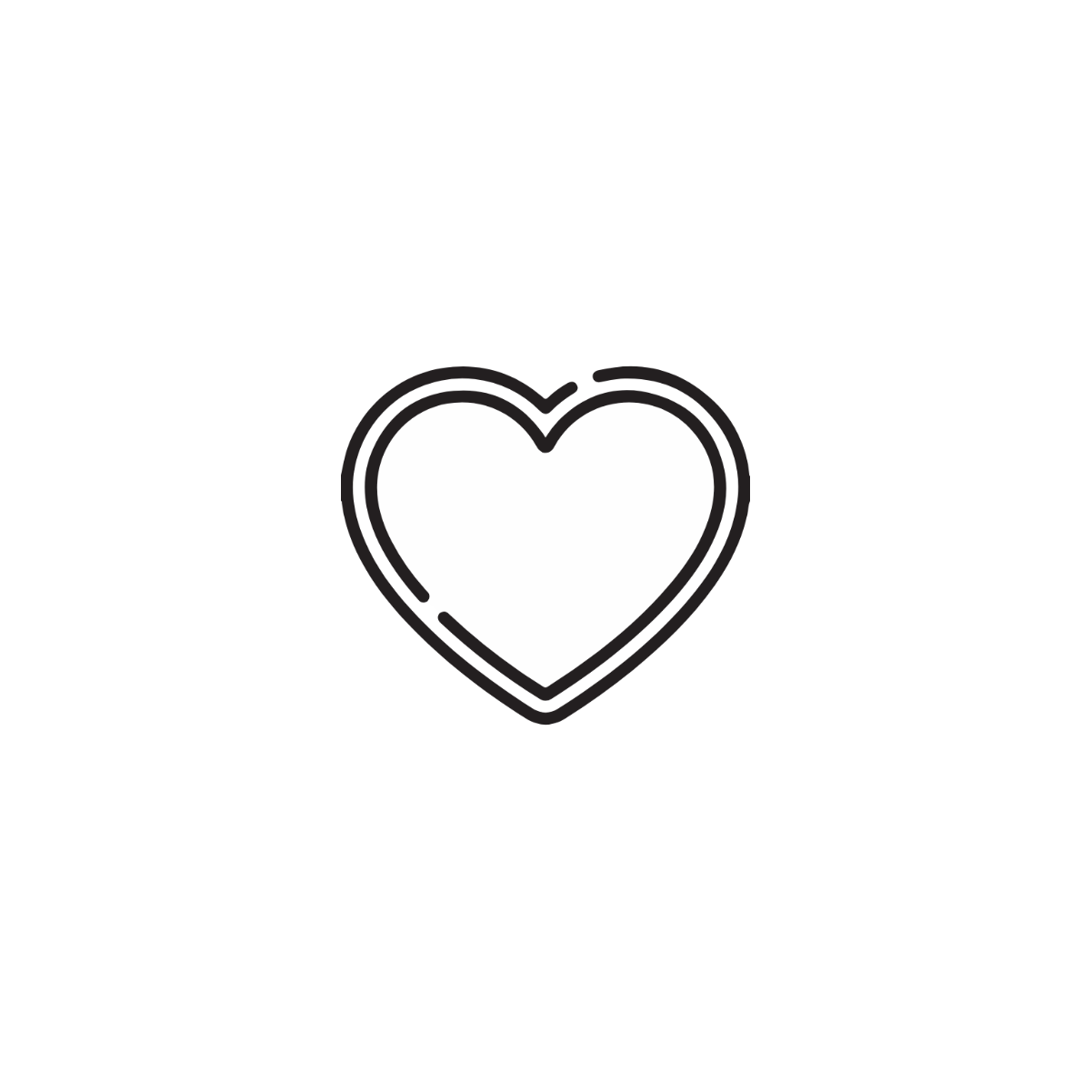 Transparent Heart Icon