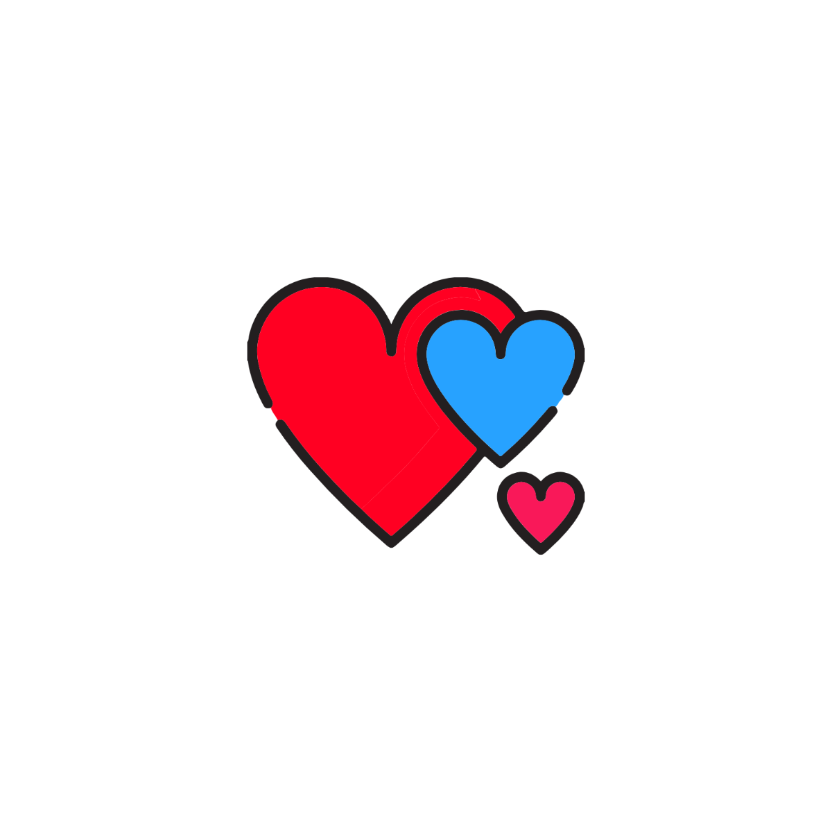 Colored Heart Icon