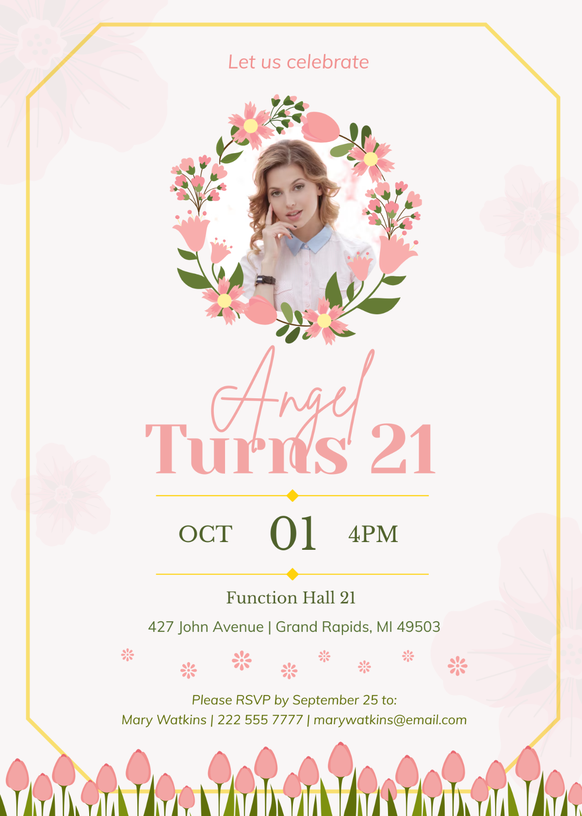 Free 21St Birthday Invitation Templates Editable And Printable