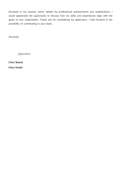 Free R&D Engineering Cover Letter to Edit Online