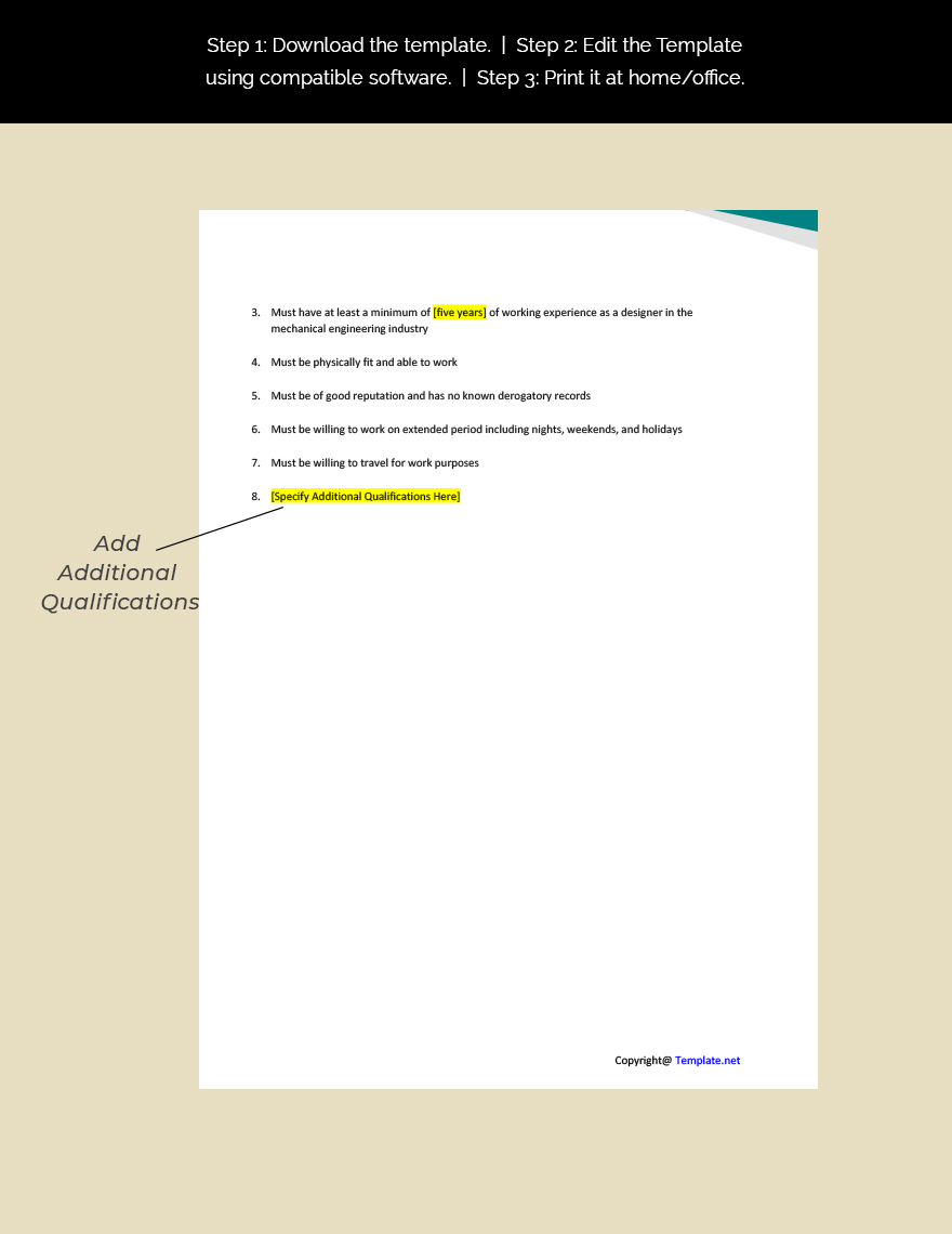 Mechanical Design Engineer Job Description Template Google Docs Word 