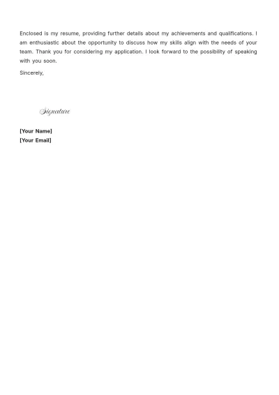 Free IT Application Cover Letter to Edit Online