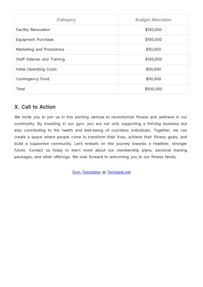 Free Gym Sales Proposal Template to Edit Online