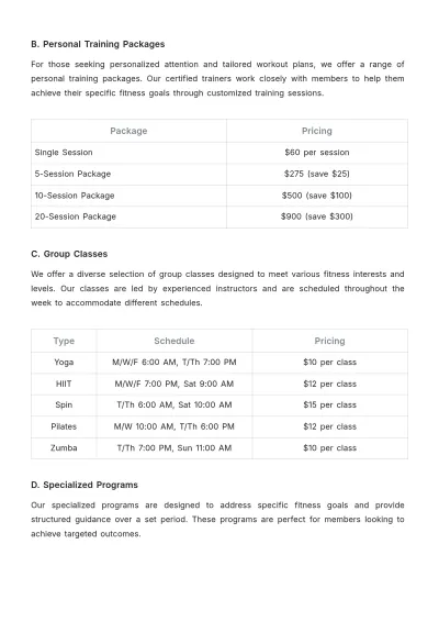 Free Gym Sales Proposal Template to Edit Online