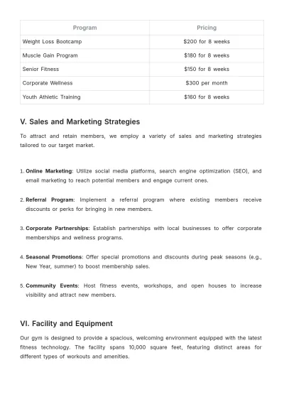 Free Gym Sales Proposal Template to Edit Online