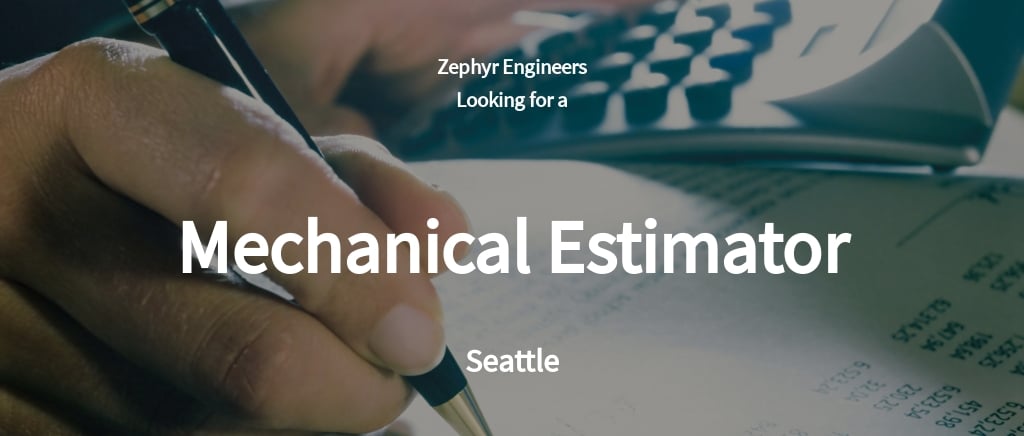 Freelance mechanical estimator jobs