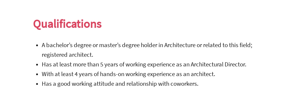 Free Architectural Director Job Ad and Description Template 5.jpe