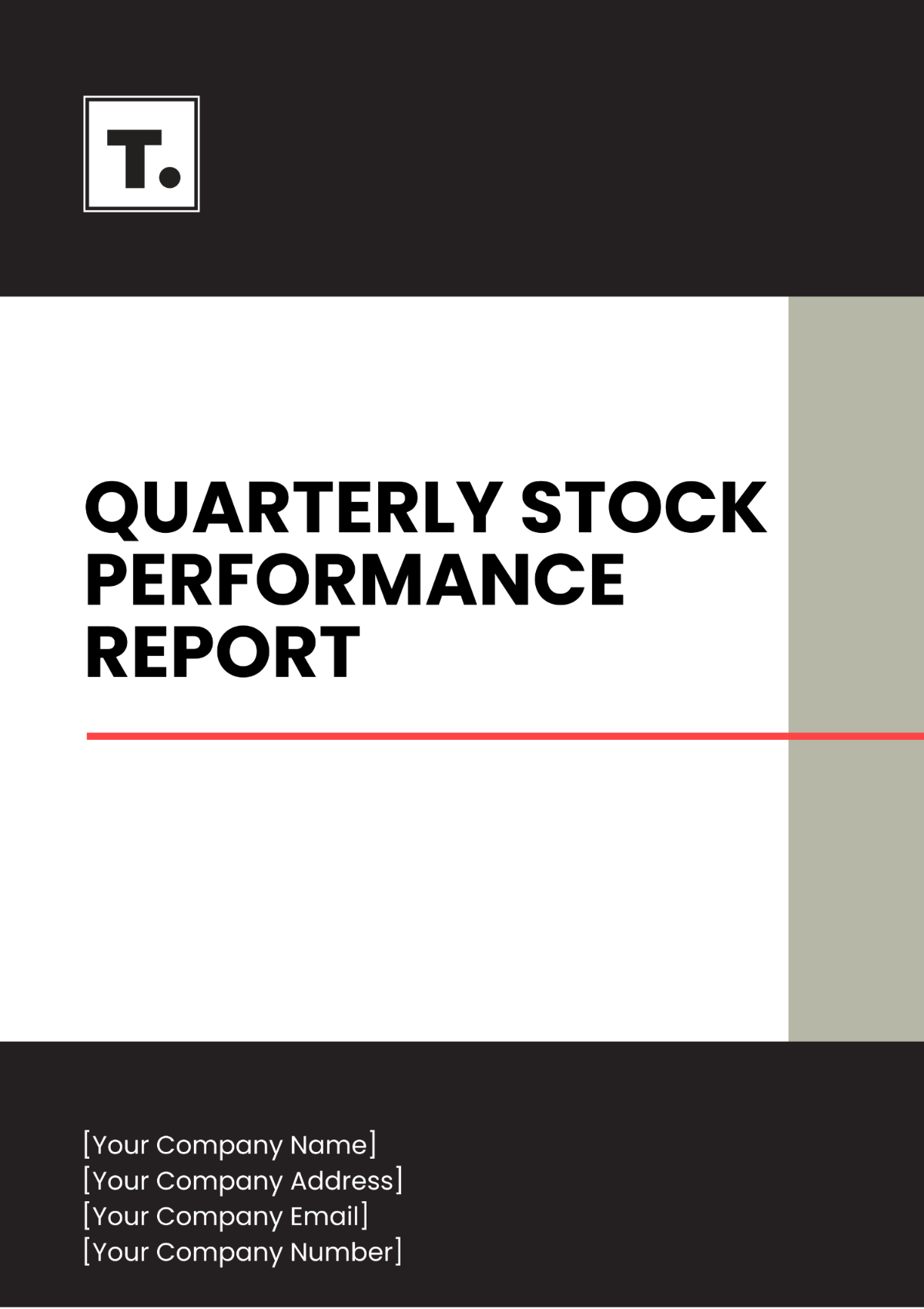 Quarterly Stock Performance Report Template - Edit Online & Download