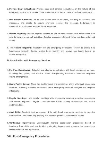 Free Gym Emergency Procedure Template to Edit Online