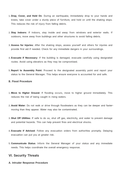 Free Gym Emergency Procedure Template to Edit Online