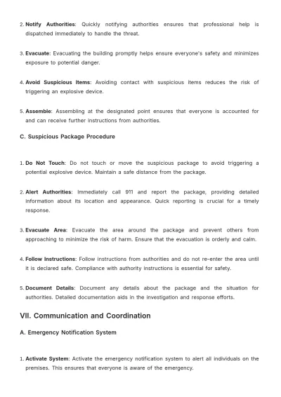 Free Gym Emergency Procedure Template to Edit Online