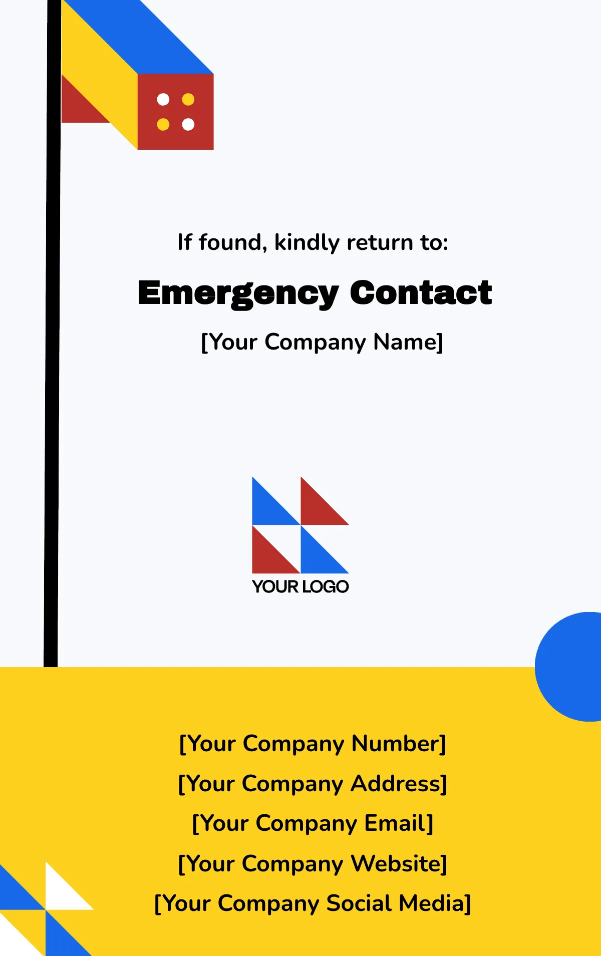 Free Bauhaus ID Card Template to Edit Online