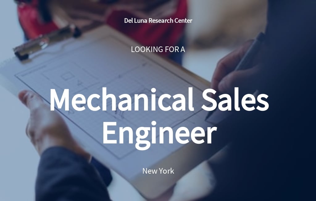 Free Mechanical Sales Engineer Job Ad/Description Template.jpe