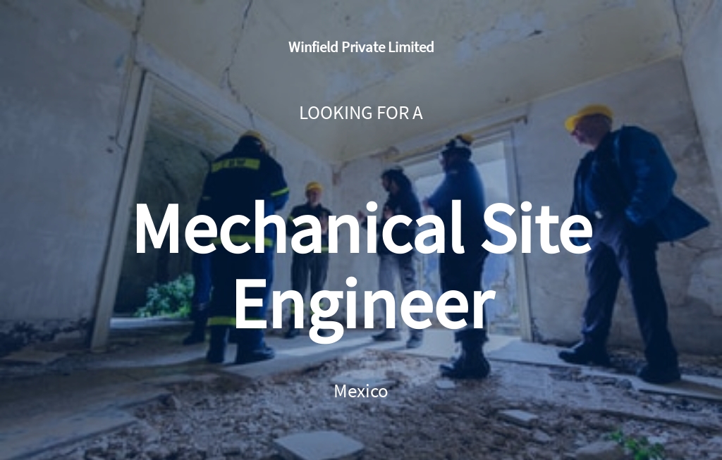 Free Mechanical Site Engineer Job Ad/Description Template.jpe