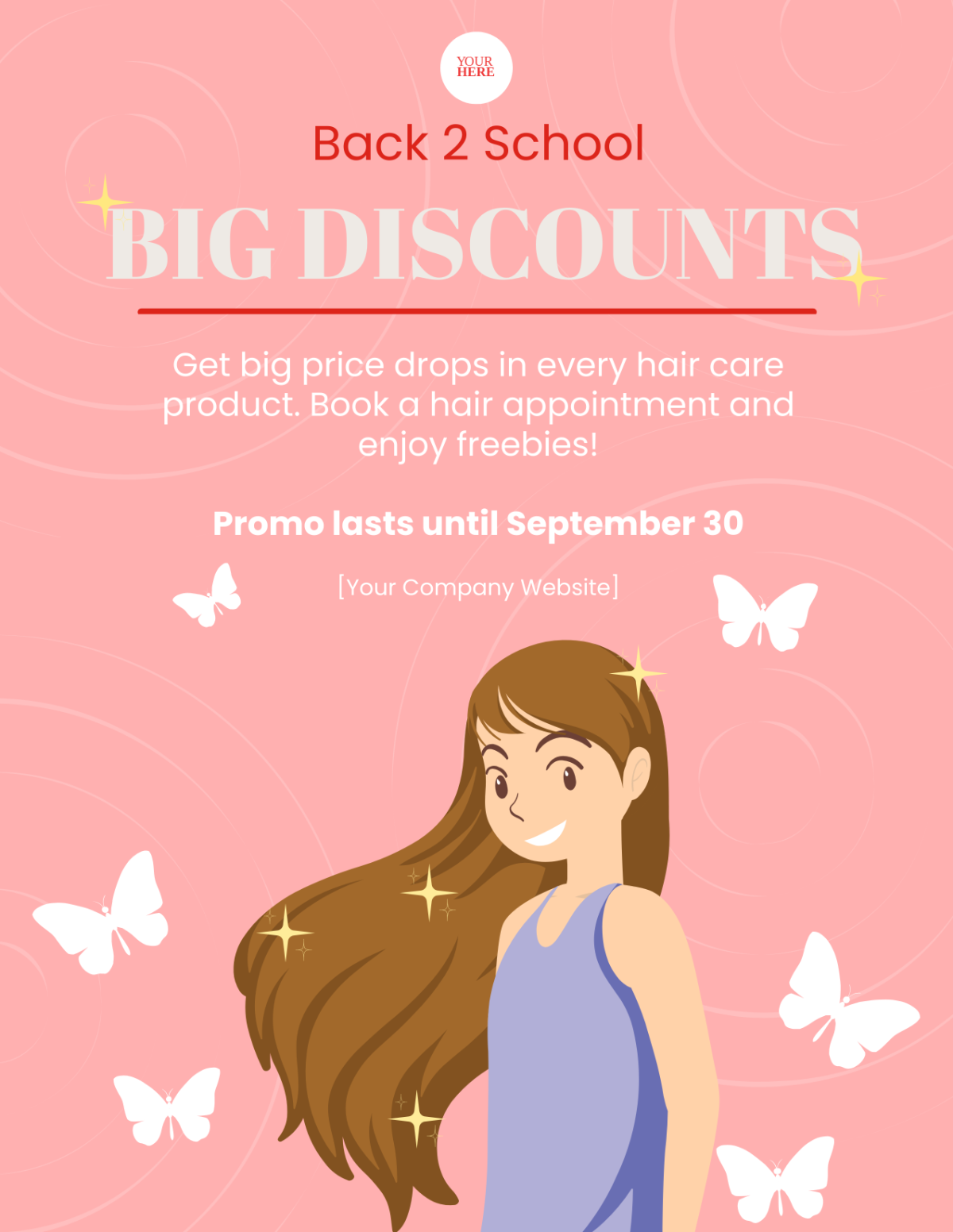 Back to School Hair Flyer