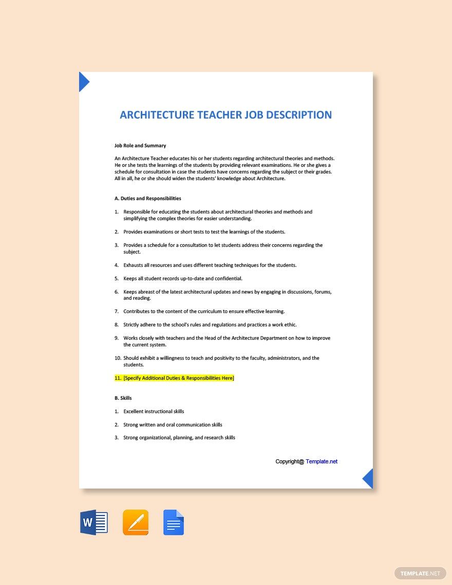 Architecture Templates in Googledocs Templates, Designs, Docs, Free