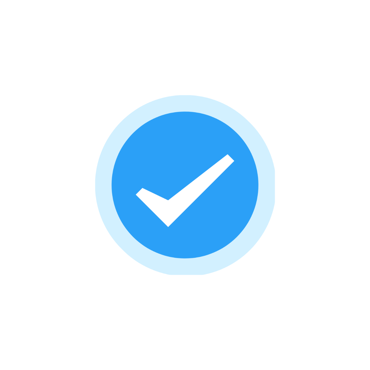 Blue Check Icon