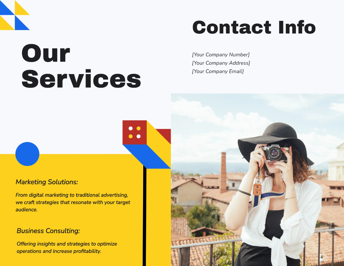 Free Bauhaus Brochure Template to Edit Online