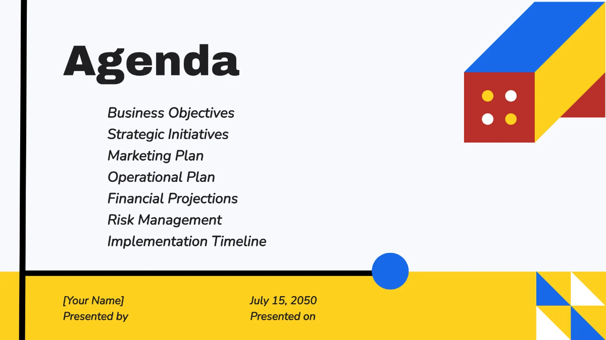 Free Bauhaus Presentation Template to Edit Online