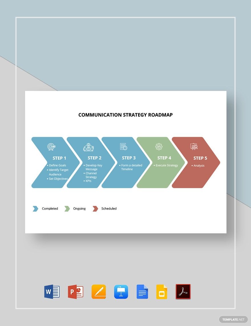 Communication Strategy Roadmap Template