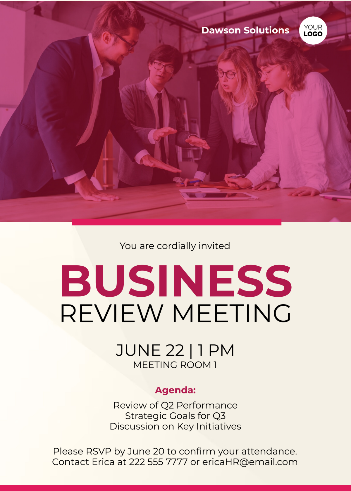 Business Review Meeting Invitation