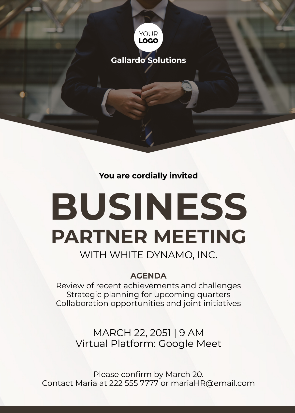 Business Partner Meeting Invitation