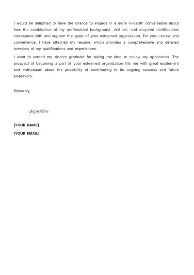 Free Senior Software Engineer Cover Letter to Edit Online