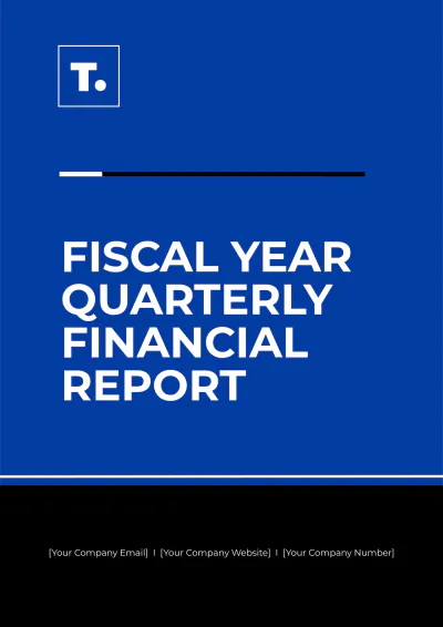 Free Fiscal Year Quarterly Financial Report Template to Edit Online