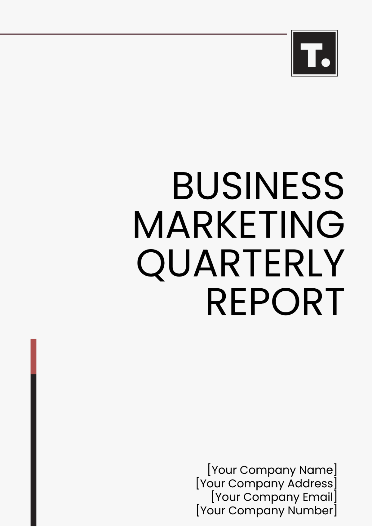 Business Marketing Quarterly Report Template - Edit Online & Download