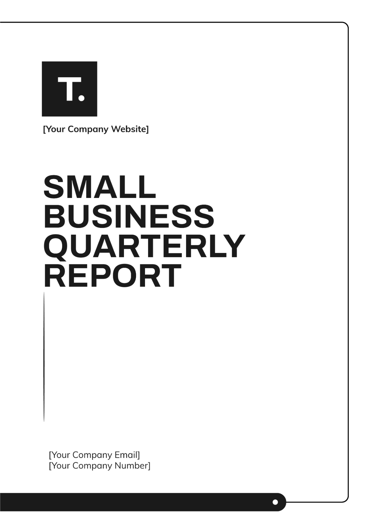 Small Business Quarterly Report Template - Edit Online & Download