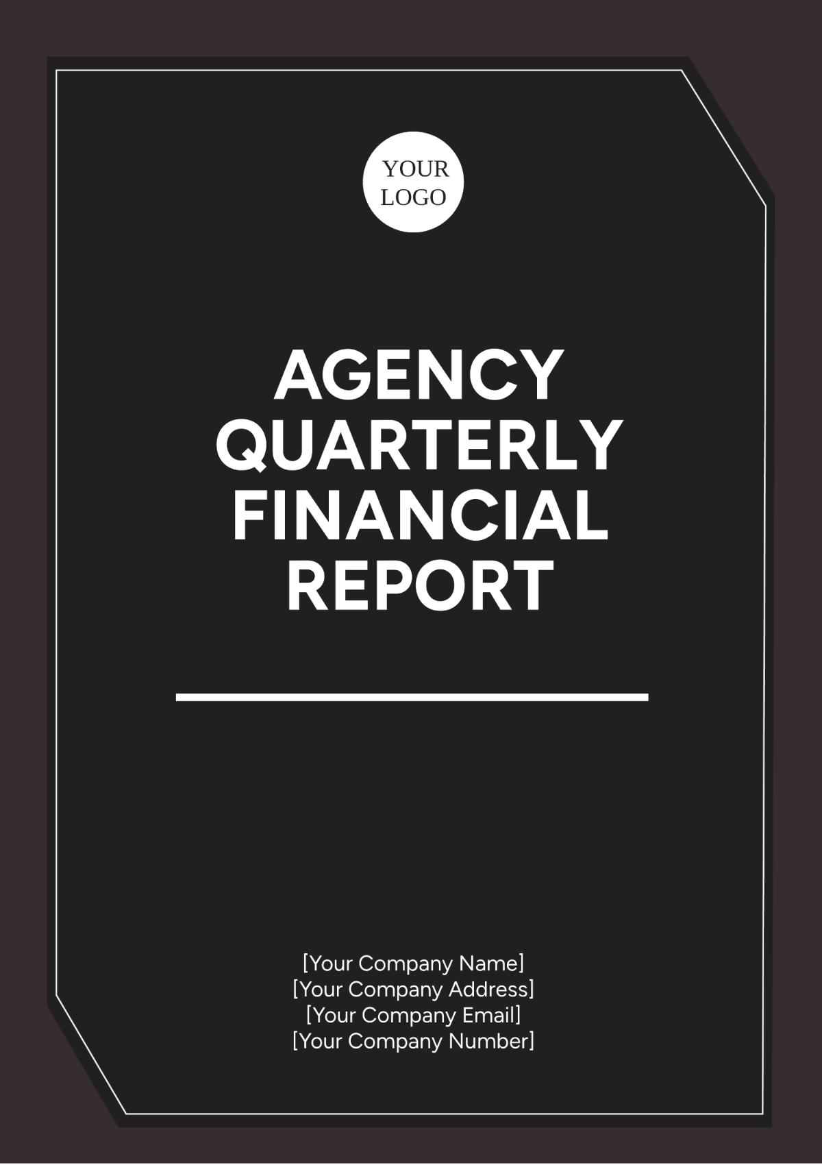 Agency Quarterly Financial Report Template - Edit Online & Download