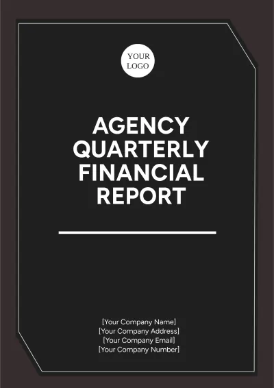 Free Agency Quarterly Financial Report Template to Edit Online