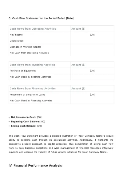 Free Gym Financial Report Template to Edit Online