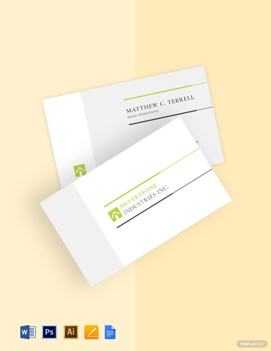 General Contractor Business Card Template
