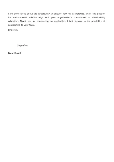 Free Career Change Cover Letter For Teachers to Edit Online