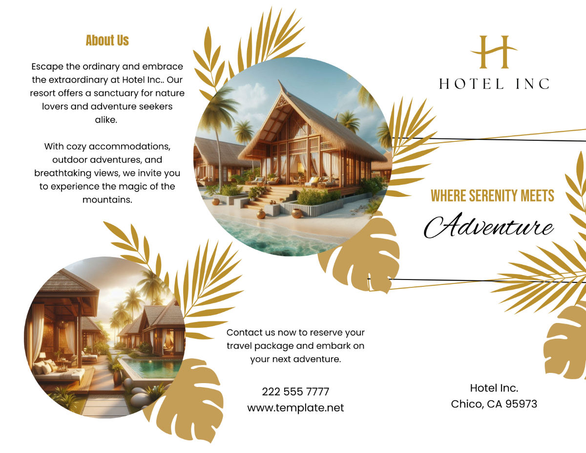 Hotel Resort Tri-Fold Brochure