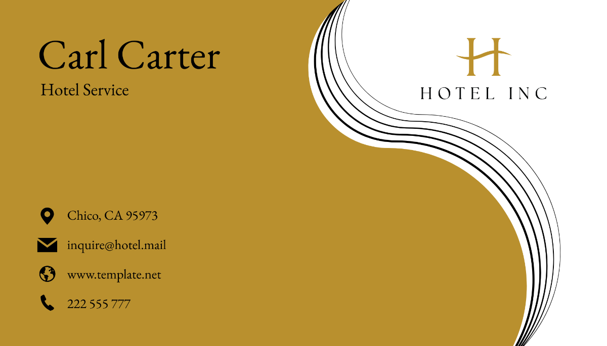 Hotel Service Business Card