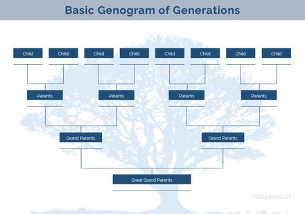 Basic Genogram Template: Download 38+ Family Trees in Word 