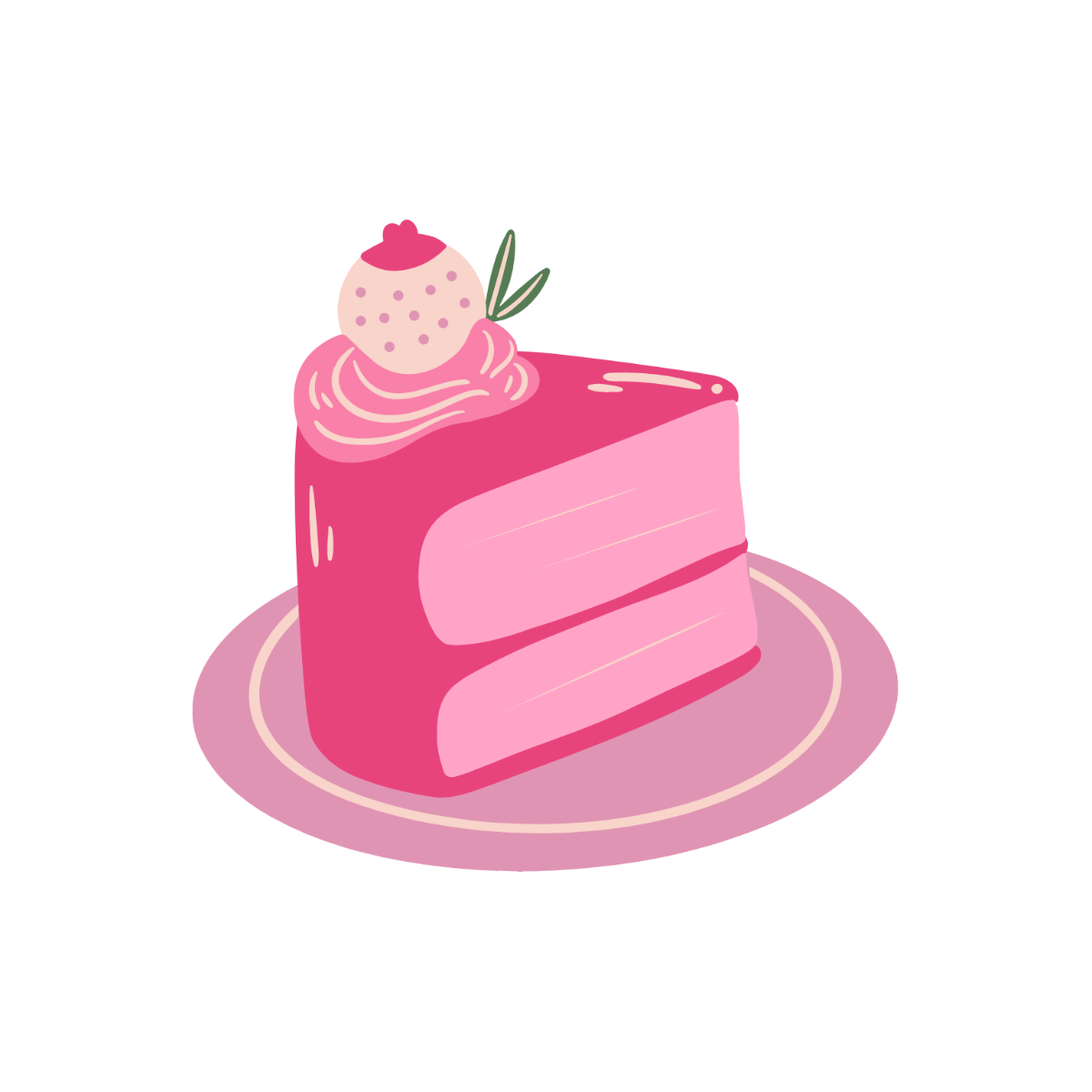 Pink Cake Dessert