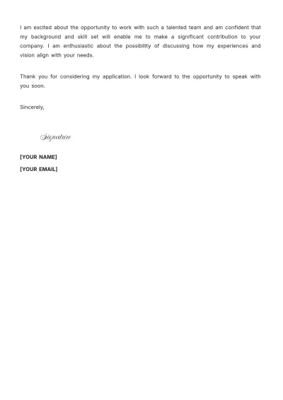 Free Fashion Designer Cover Letter For Fresher to Edit Online