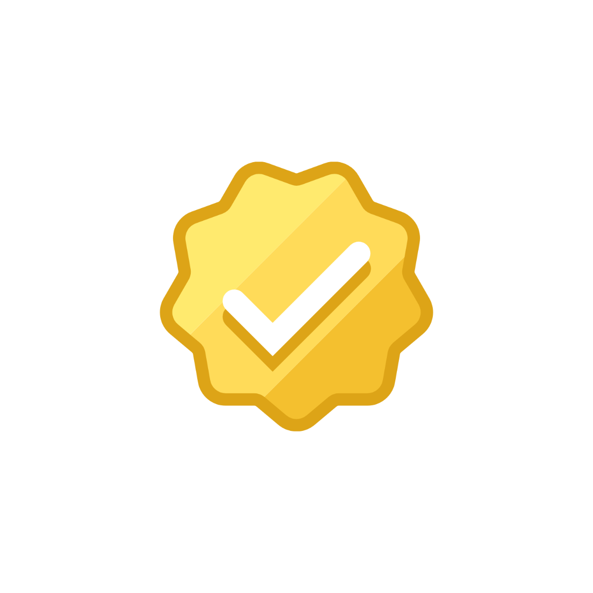Gold Check Icon