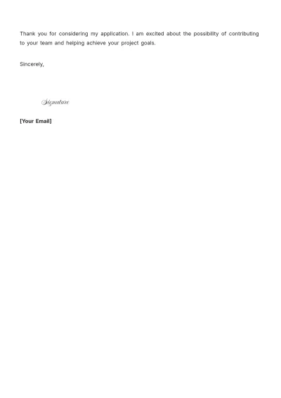 Free Contract Application Cover Letter to Edit Online