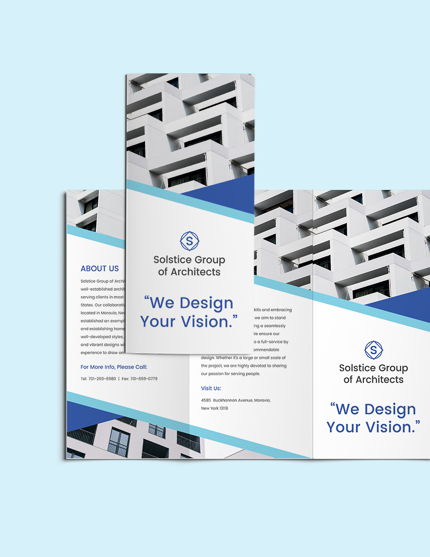 Creative Architecture Tri-Fold Brochure Template